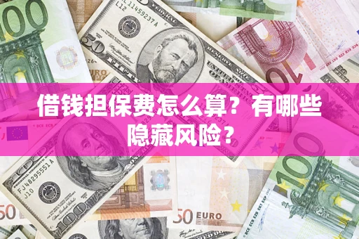 武汉借钱担保费怎么算？有哪些隐藏风险？