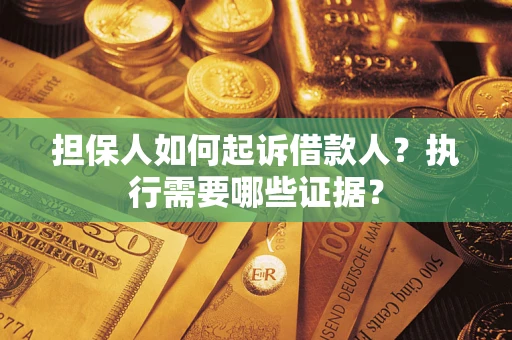 武汉担保人如何起诉借款人？执行需要哪些证据？
