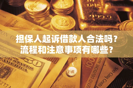 武汉担保人起诉借款人合法吗？流程和注意事项有哪些？
