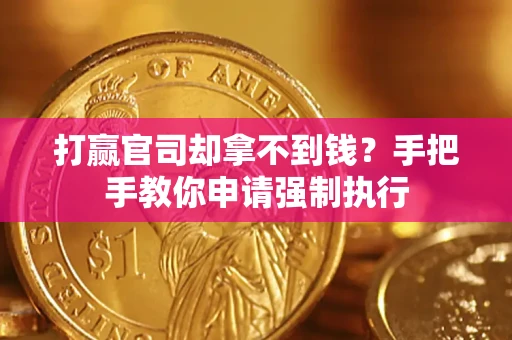 武汉打赢官司却拿不到钱？手把手教你申请强制执行