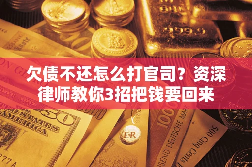 武汉欠债不还怎么打官司？资深律师教你3招把钱要回来
