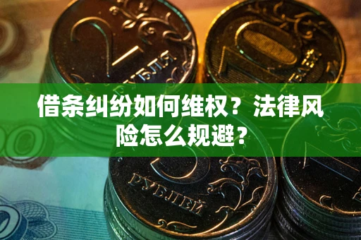 武汉借条纠纷如何维权？法律风险怎么规避？