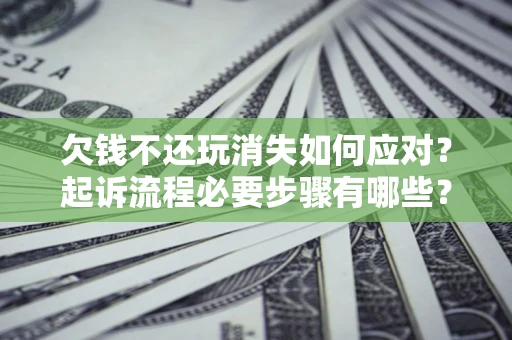 武汉欠钱不还玩消失如何应对？起诉流程必要步骤有哪些？