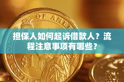 武汉担保人如何起诉借款人？流程注意事项有哪些？